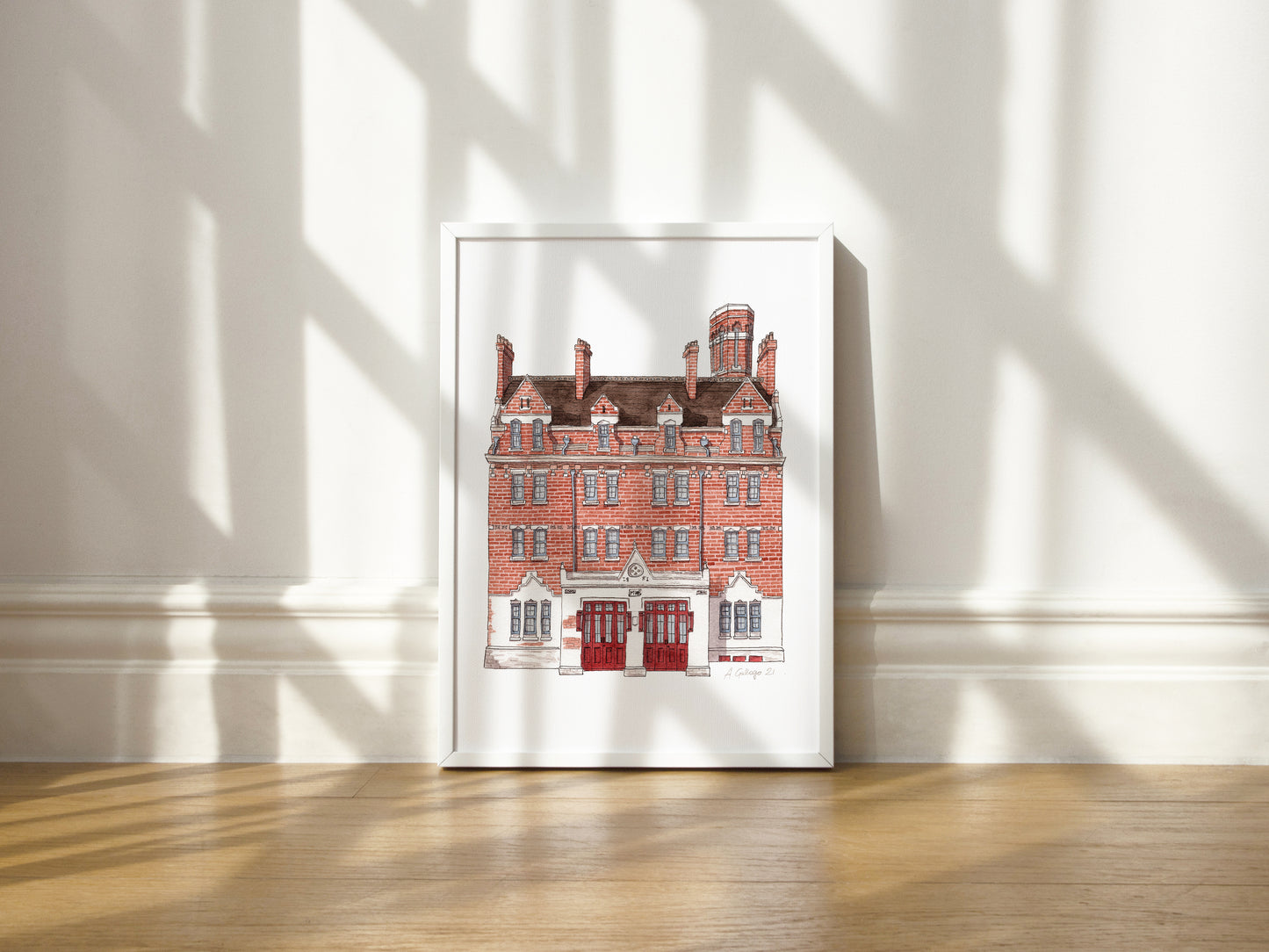 West Norwood - Old Fire Station - South London Theatre - Giclée Print (unframed)