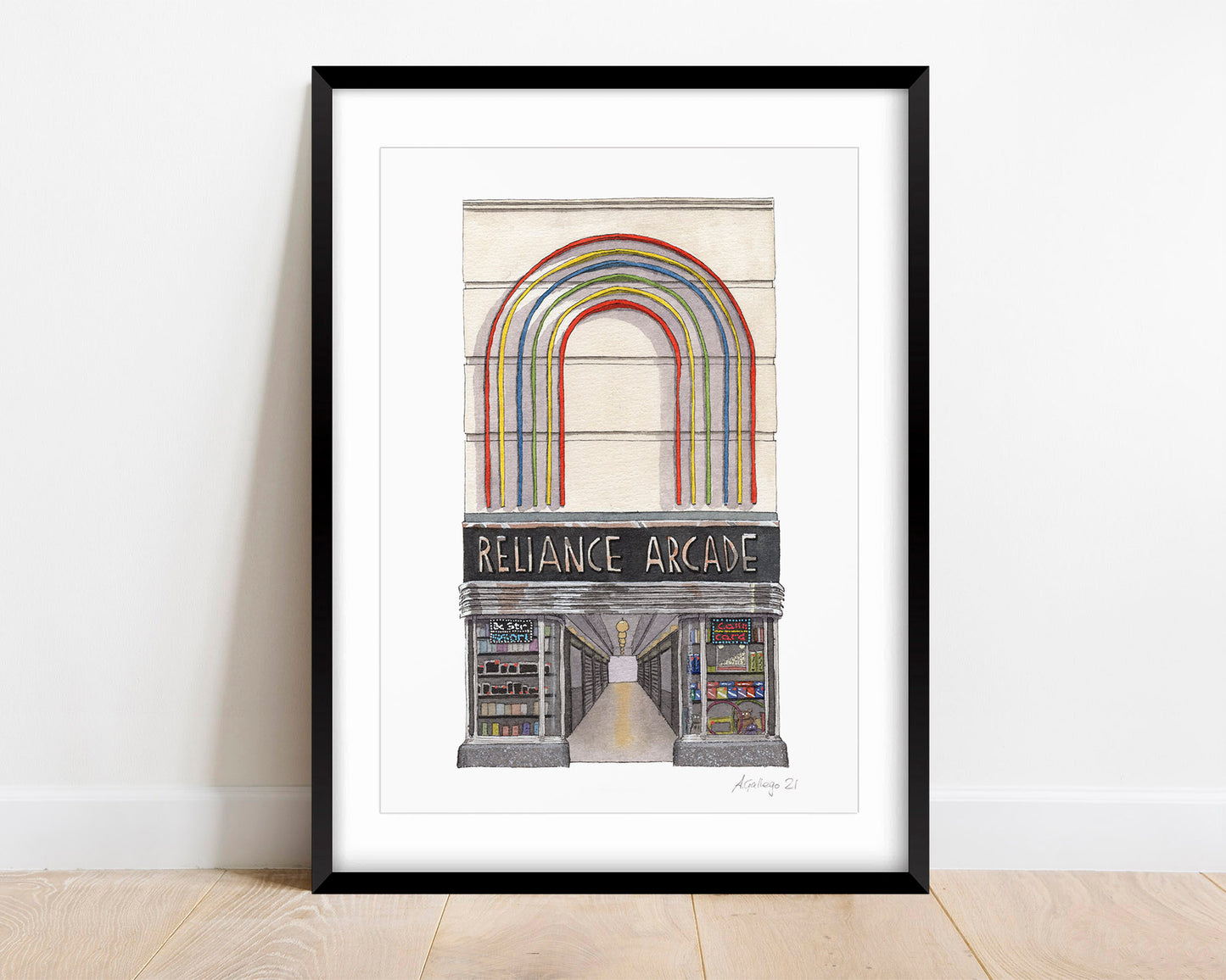 Brixton - Reliance Arcade - Giclée Print (unframed)