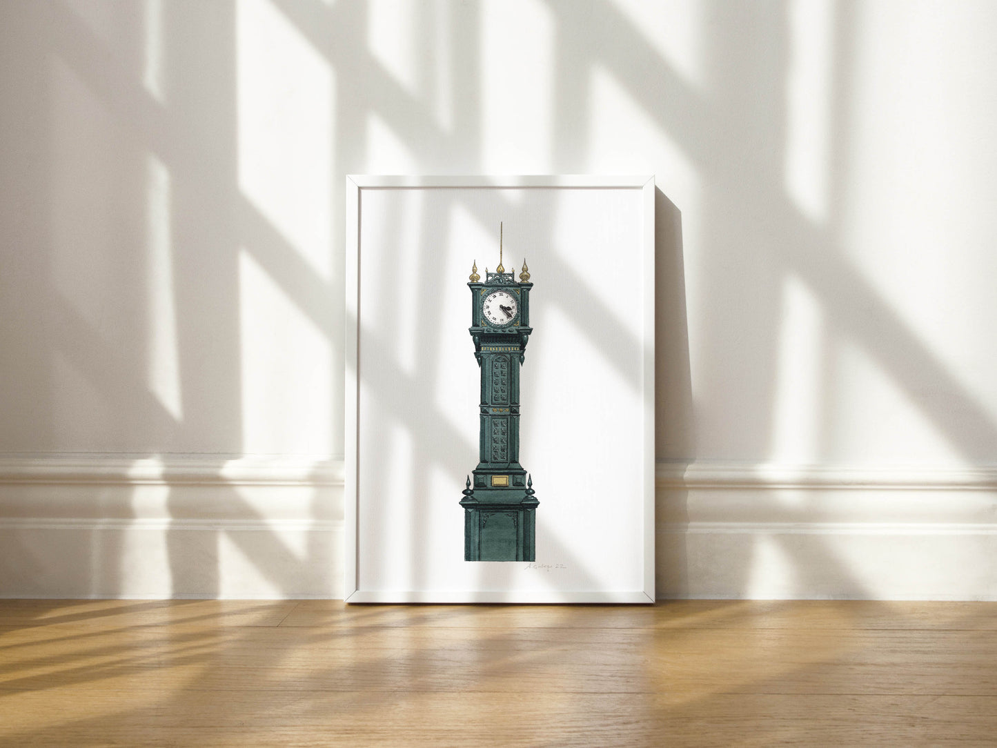 Herne Hill - Brockwell Park Clock - Giclée Print (unframed)