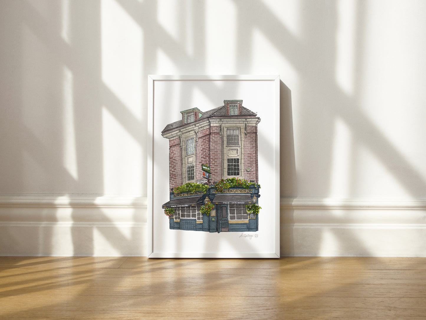 St James' Park - Two Chairmen - Giclée Print (unframed)