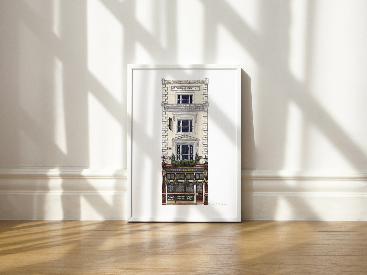 Covent Garden - The Harp pub - Giclée Print (unframed)
