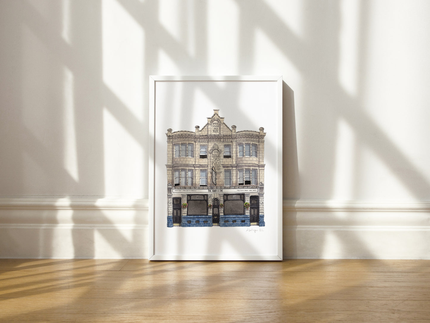 Hackney - Adam and Eve Pub - Giclée Print (unframed) - Homerton