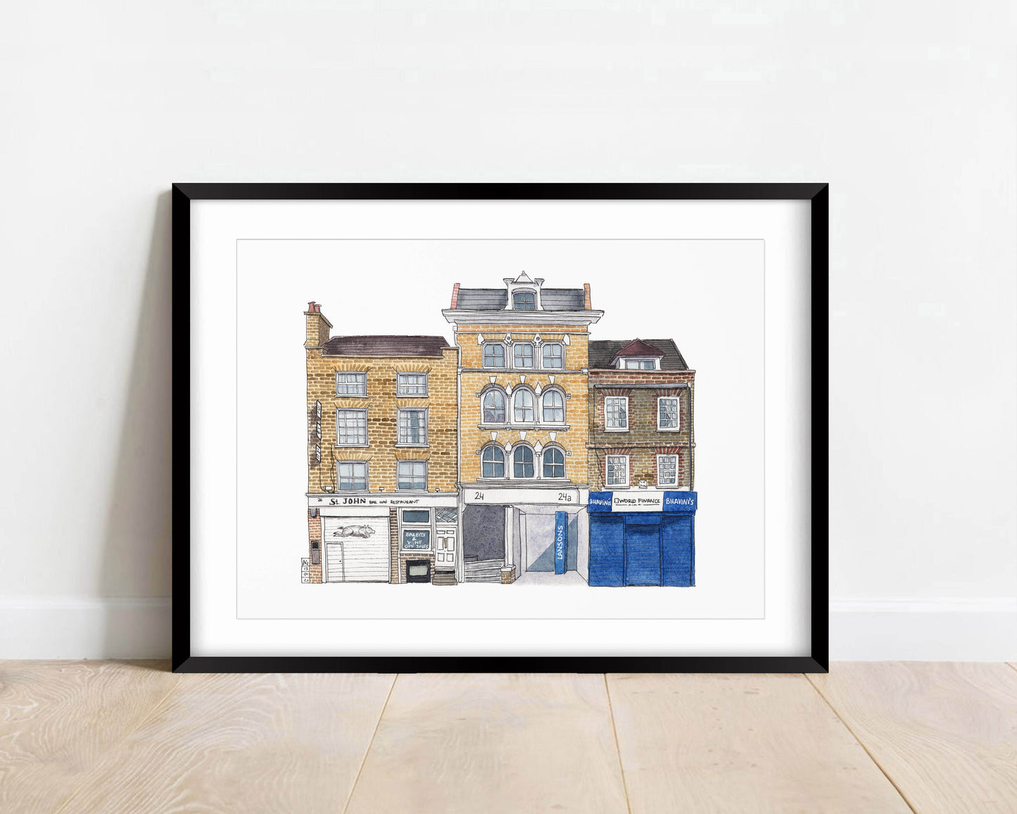 Farringdon - St John Restaurant - Lansons - Giclée Print (unframed)