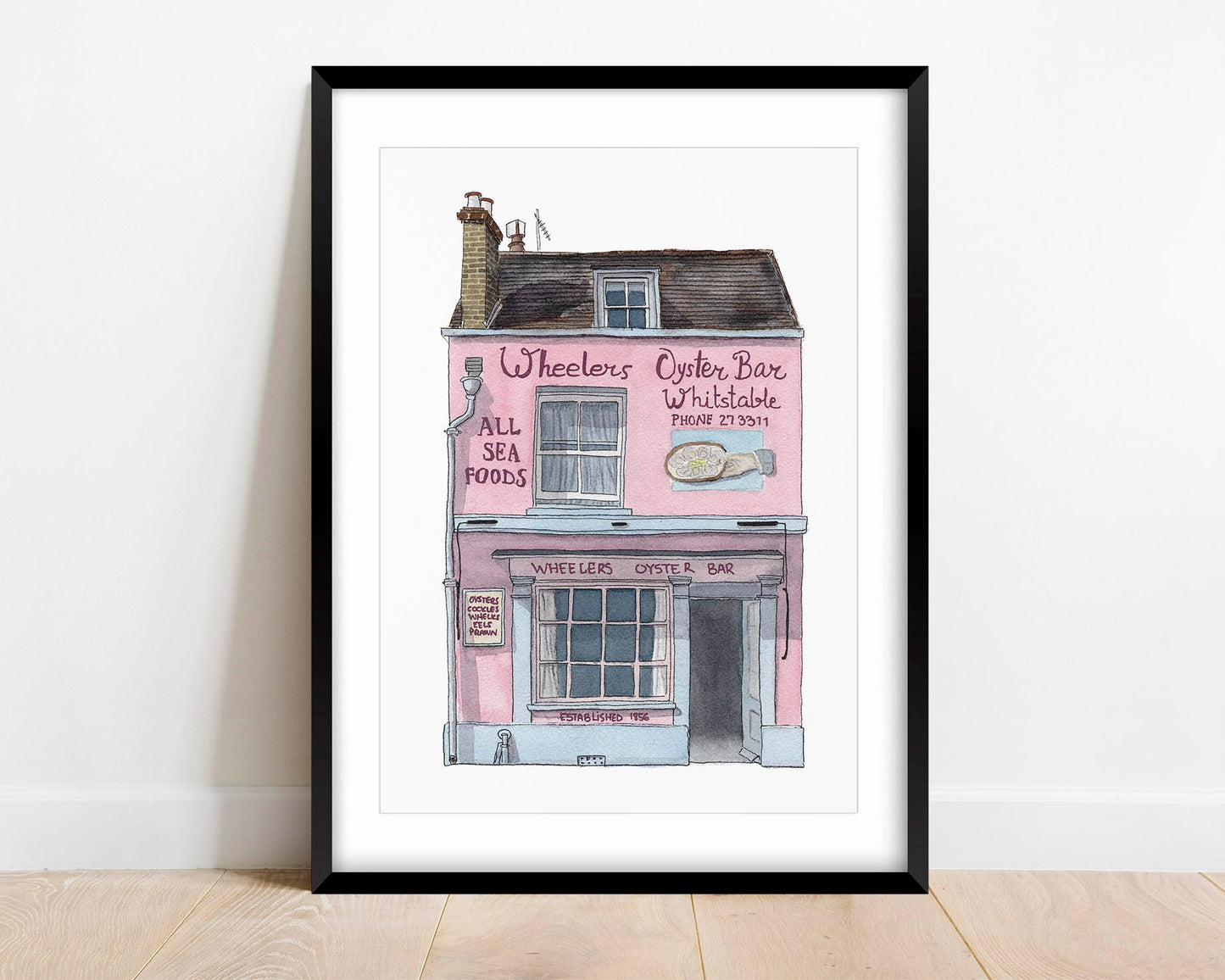 Whitstable - Wheeler's Oyster Bar - Giclée Print (unframed)