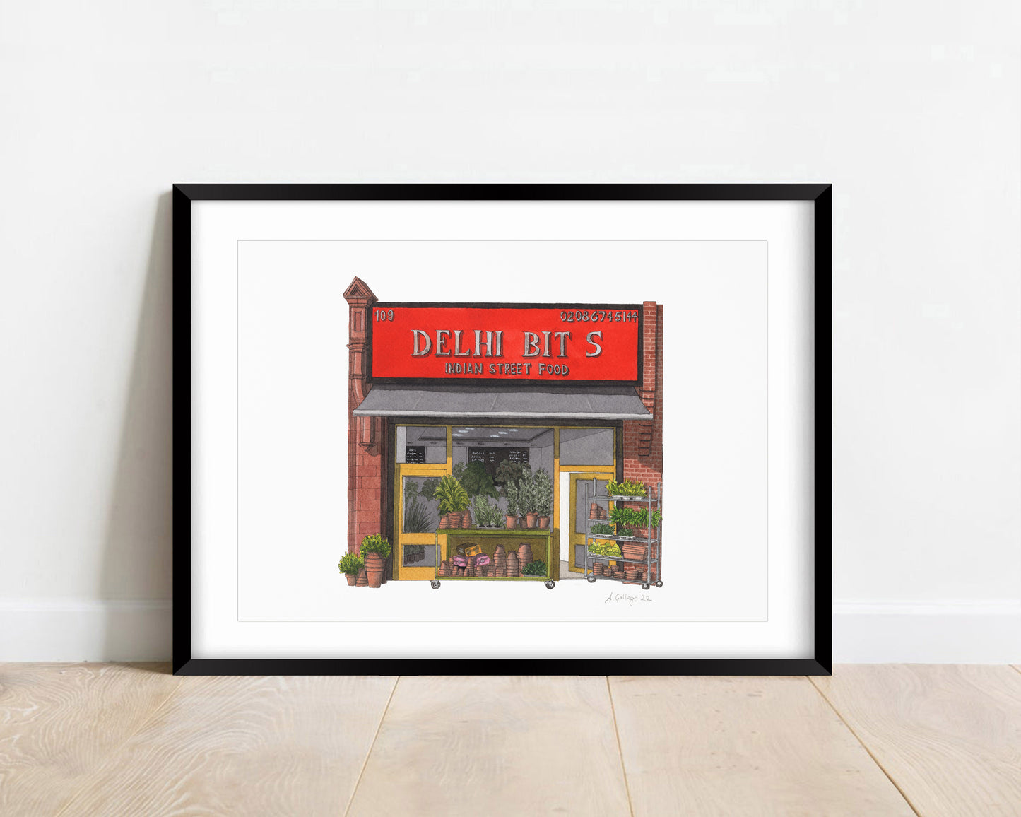 Streatham - Delhi Bites - Giclée Print (unframed)