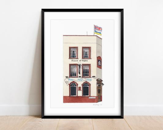Clapham - Prince of Wales pub POW - Giclée Print (unframed)