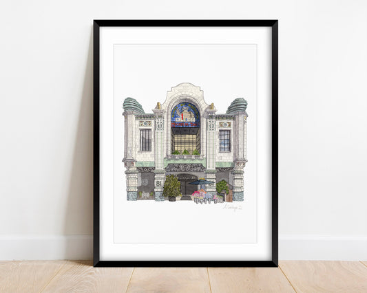South Kensington - Michelin House - Bibendum building - Giclée Print (unframed)