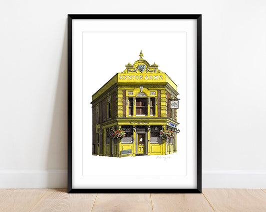 Hackney - The Kenton pub - Giclée Print (unframed) - Homerton