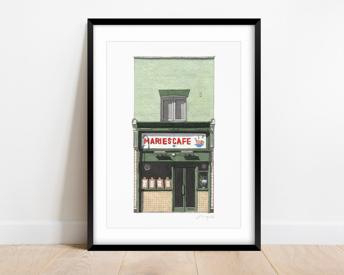 Waterloo - Marie's Cafe - Giclée Print (unframed)