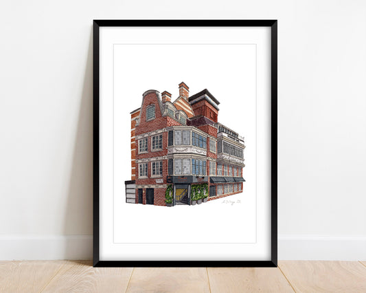 Southbank - The Swan at the Globe - Giclée Print (unframed)