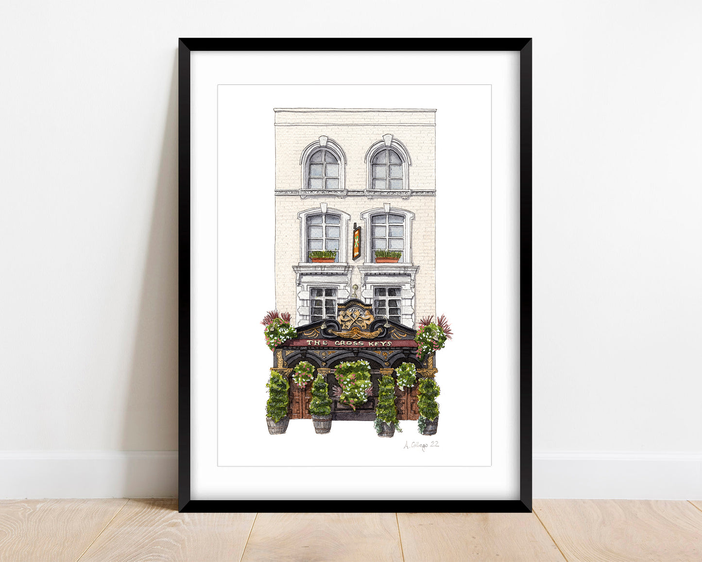 Covent Garden - The Cross Keys pub - Giclée Print (unframed)