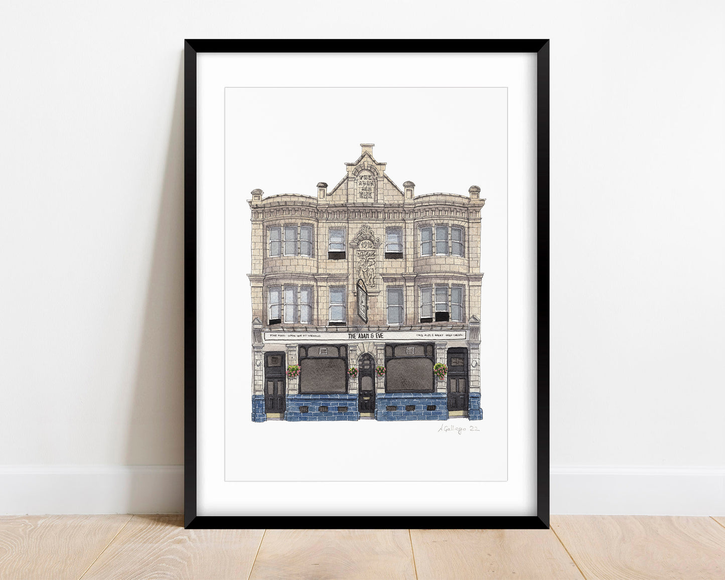 Hackney - Adam and Eve Pub - Giclée Print (unframed) - Homerton