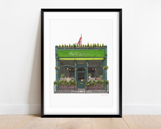 East Dulwich - Kartuli Georgian Restaurant - Giclée Print (unframed)