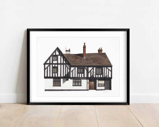 Derby - Ye Olde Dolphin Inne - Giclée Print (unframed)