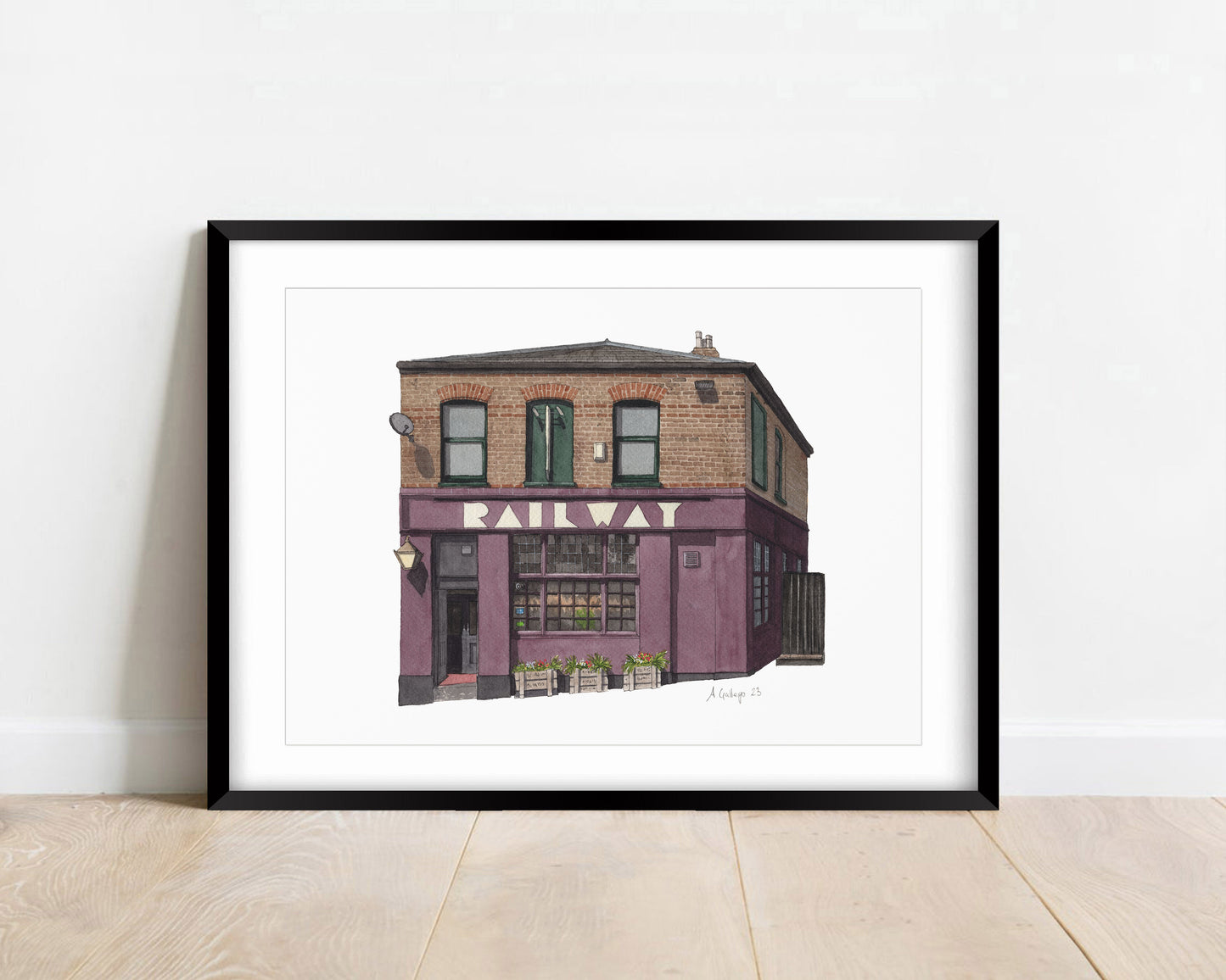 Tulse Hill - Railway Tavern Pub - Giclée Print (unframed) - West Norwood