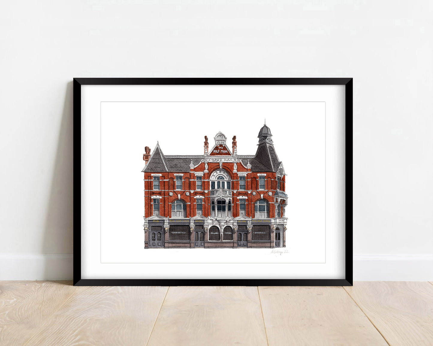 Herne Hill - The Half Moon Pub - Giclée Print (unframed)
