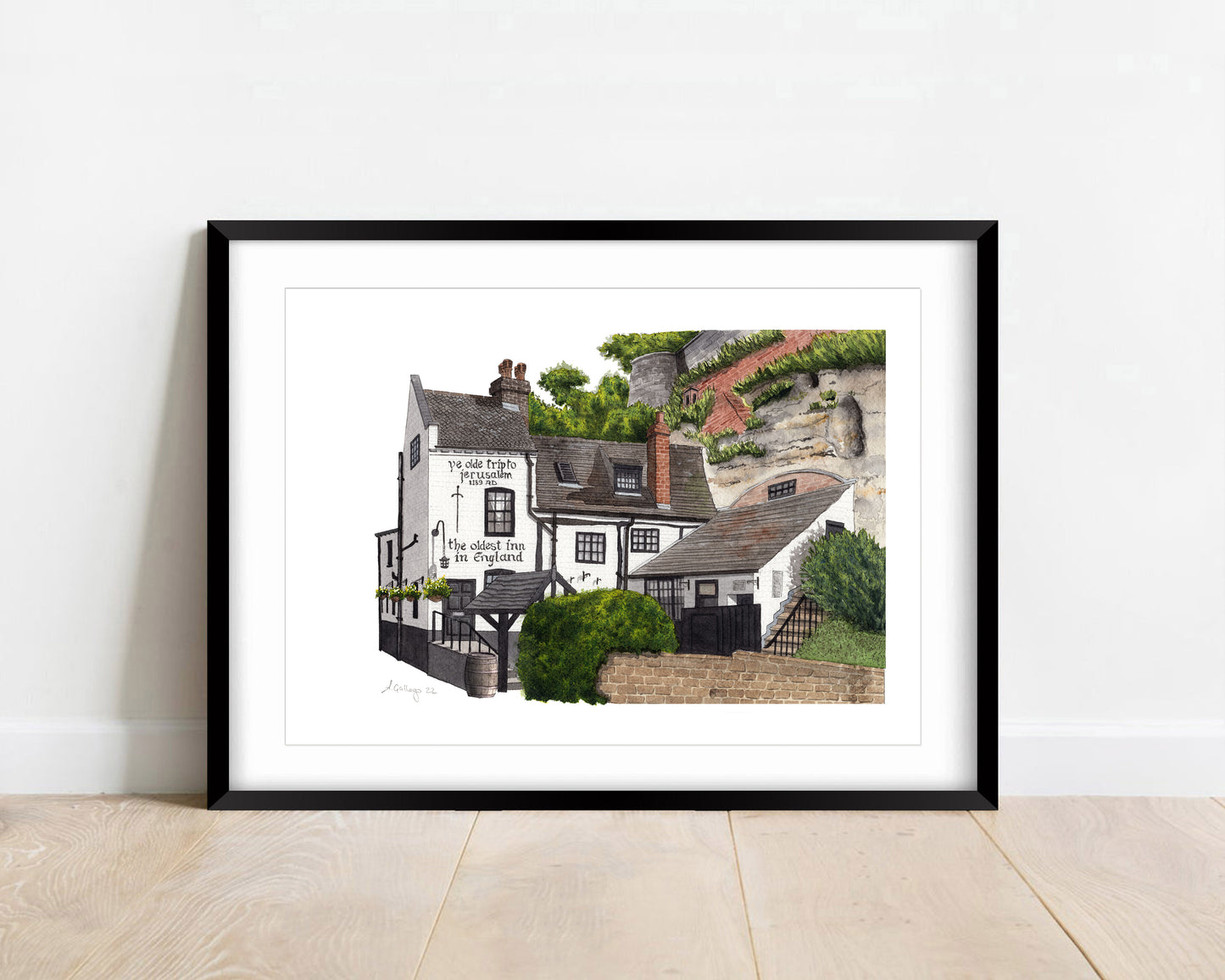 Nottingham - Ye Olde Trip to Jerusalem - Giclée Print (unframed)