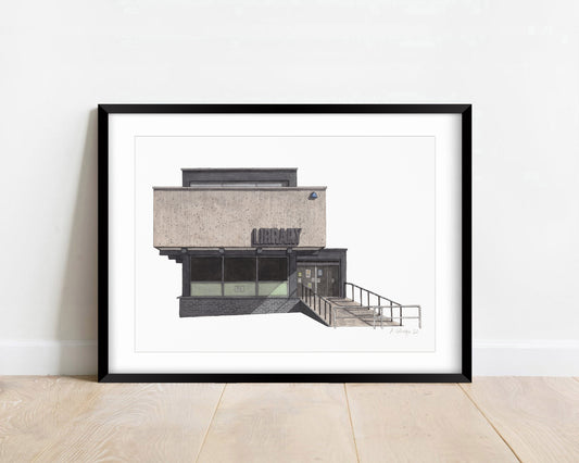 South Norwood - Library - Giclée Print (unframed)
