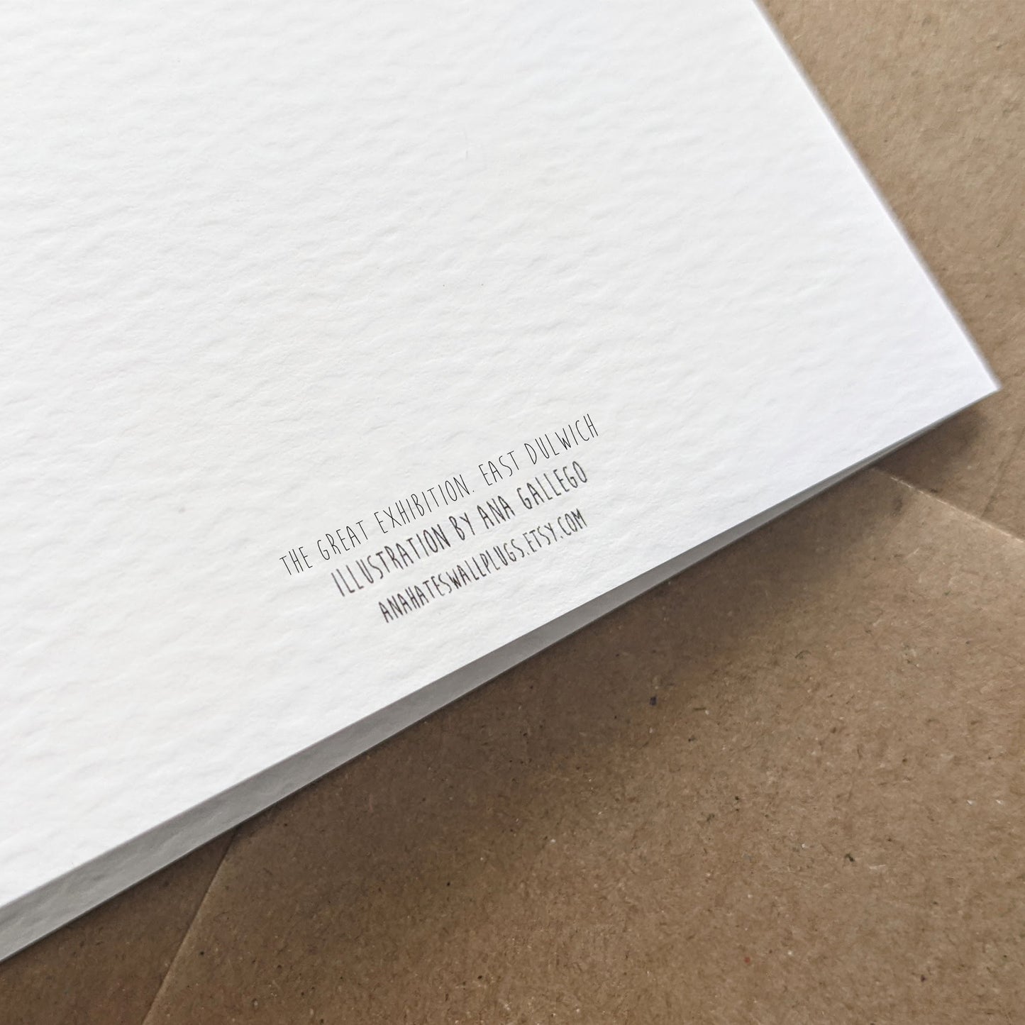 East Dulwich - The Great Exhibition Pub - Greeting card with envelope