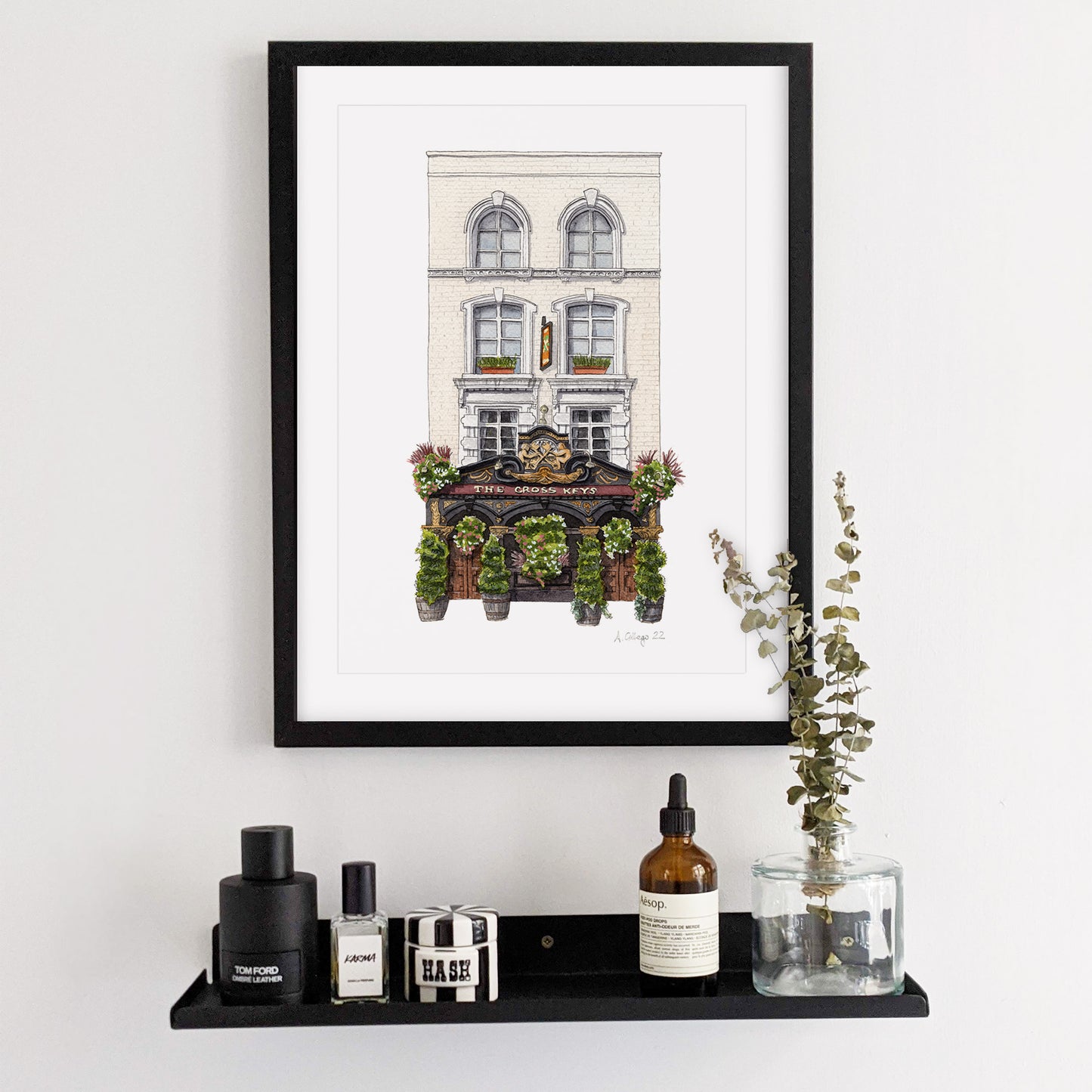 Covent Garden - The Cross Keys pub - Giclée Print (unframed)