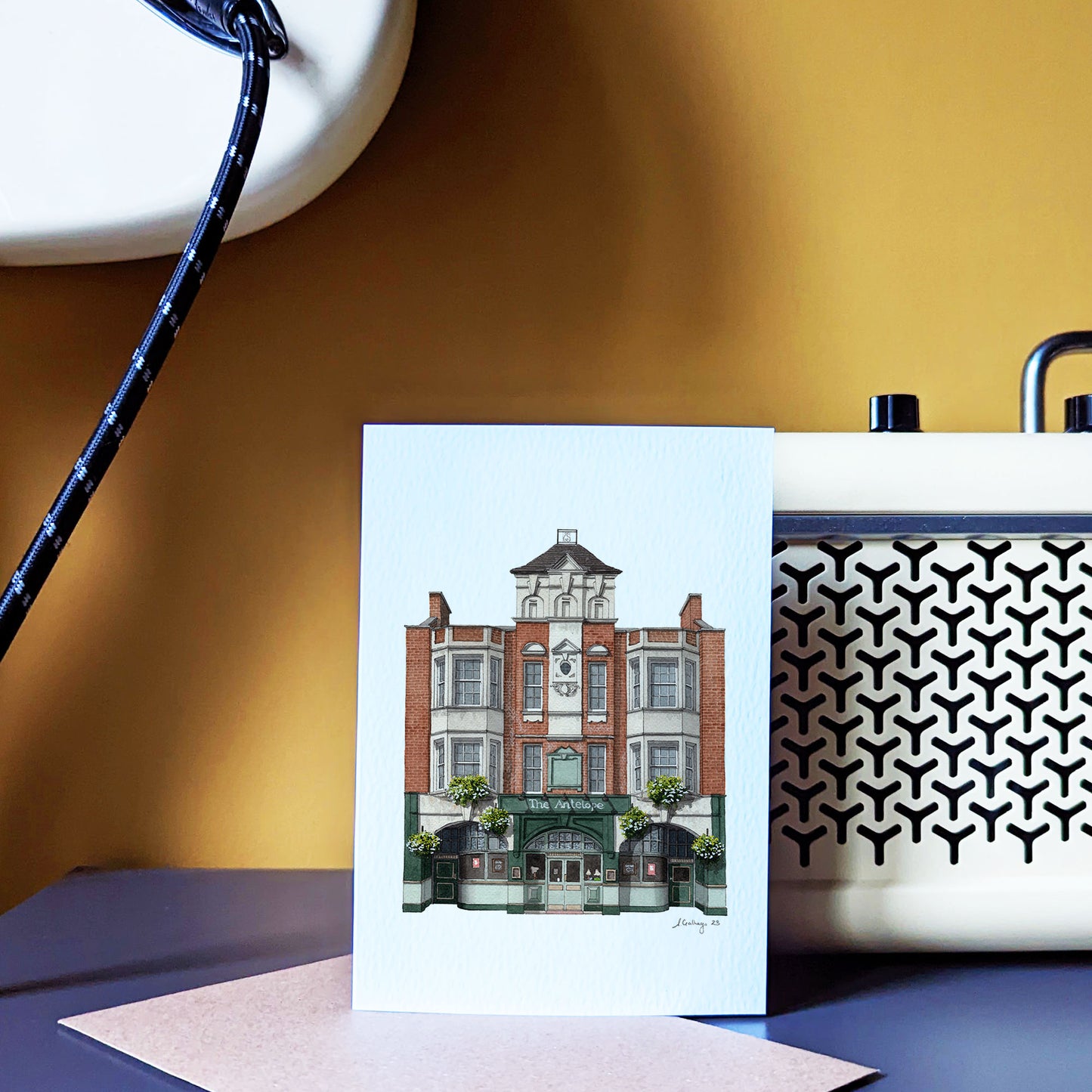 Tooting - The Antelope - Greeting card with envelope