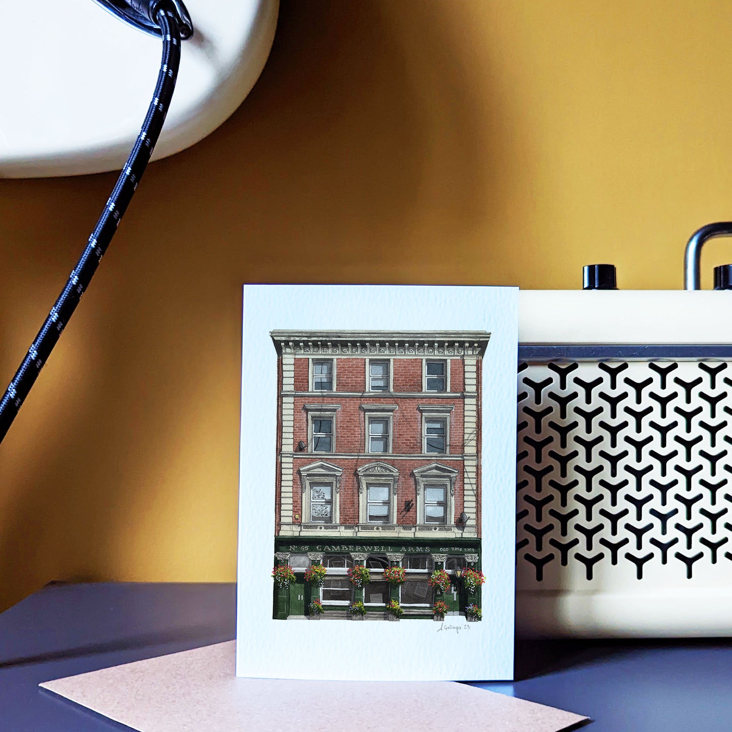 Camberwell - The Camberwell Arms - Greeting card with envelope
