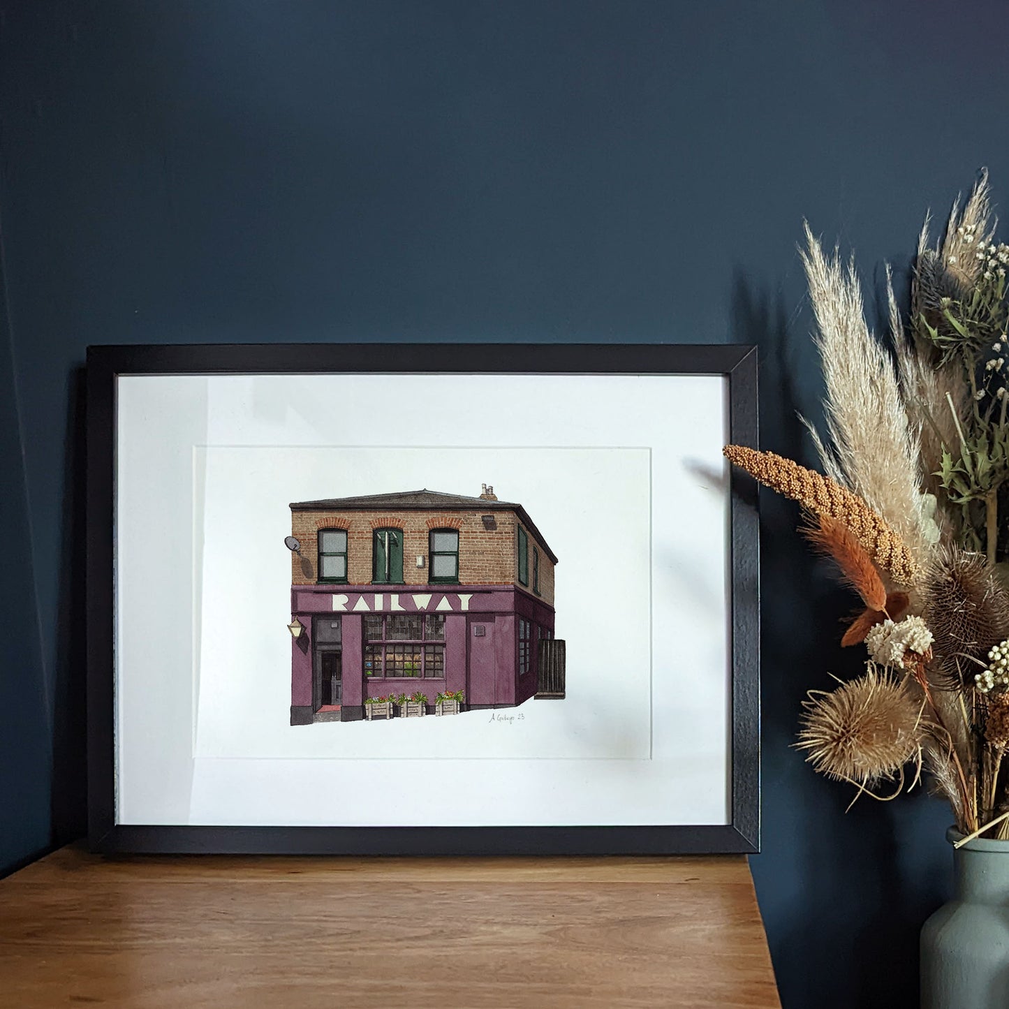 Tulse Hill - Railway Tavern Pub - Giclée Print (unframed) - West Norwood