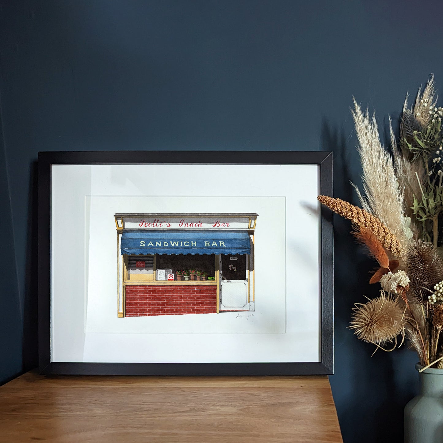 Clerkenwell - Scotti's Snack Bar - Giclée Print (unframed)