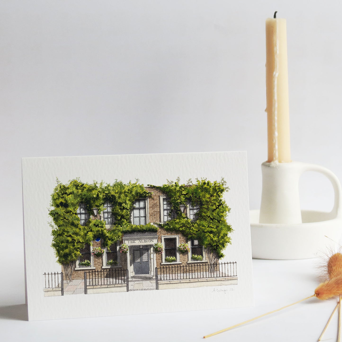 Barnsbury - The Albion - Greeting card with envelope - Islington