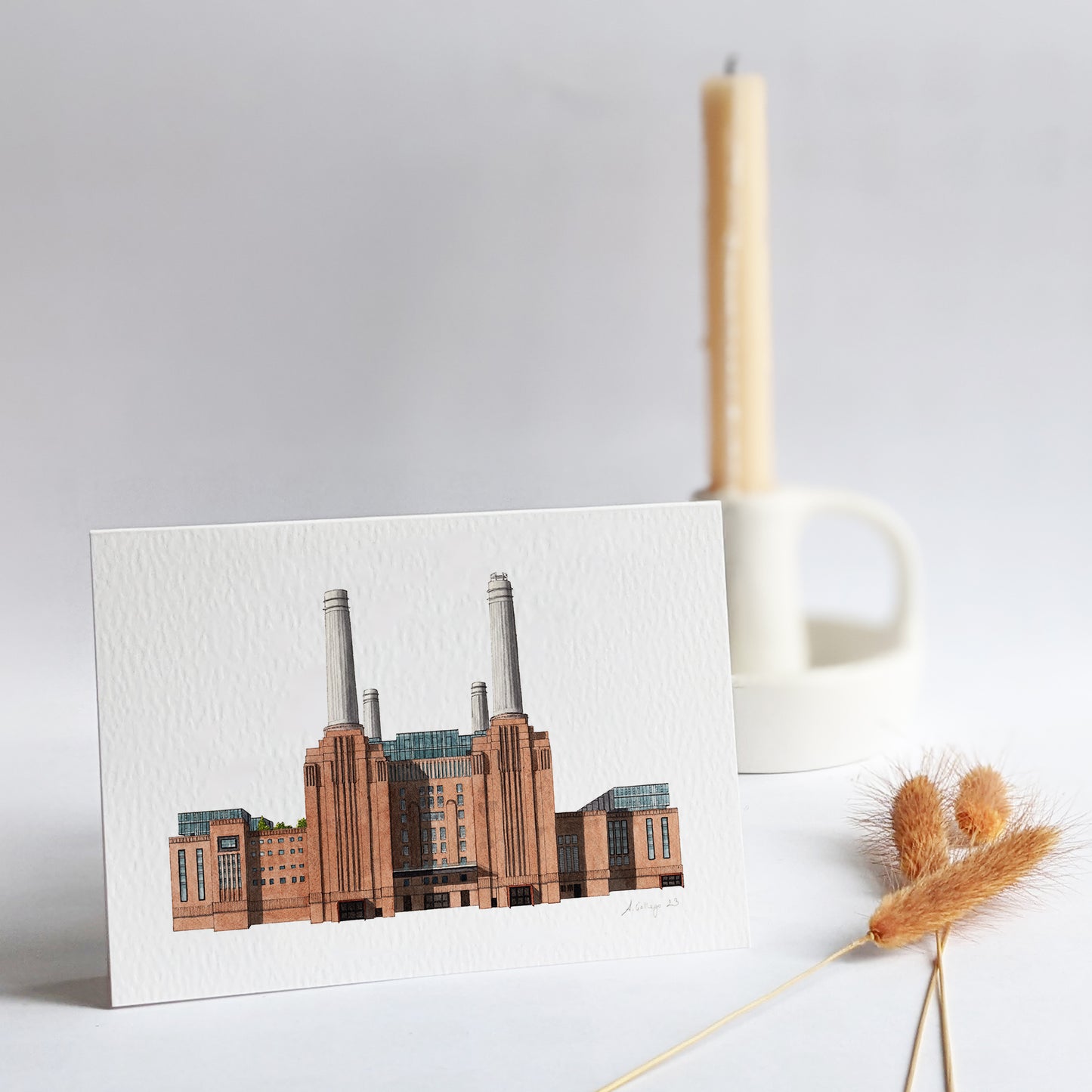 Battersea Power Station - Greeting card with envelope