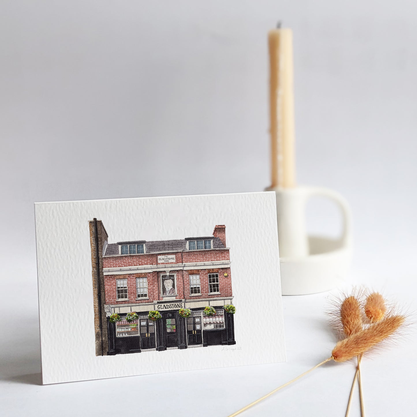 Borough - The Gladstone Arms - Greeting card with envelope