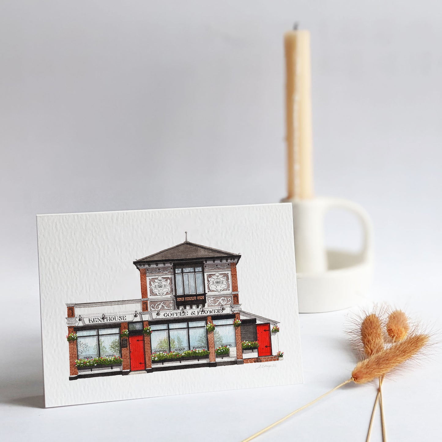 Beckenham - Kent House Coffee & Flowers - Greeting card with envelope