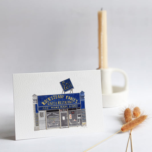 Camberwell - Rock Steady Eddie Cafe - Greeting card with envelope - Greasy spoon