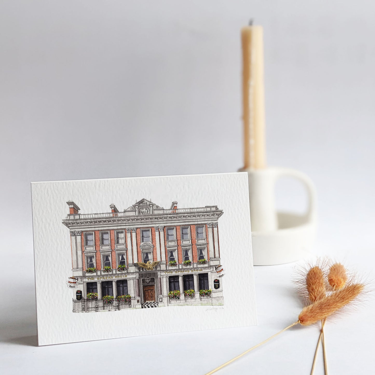 Croydon - Spread Eagle - Greeting card with envelope