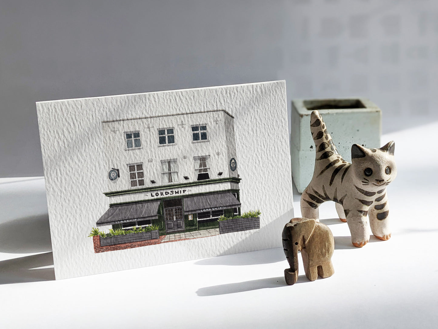 East Dulwich - The Lordship - Greeting card with envelope