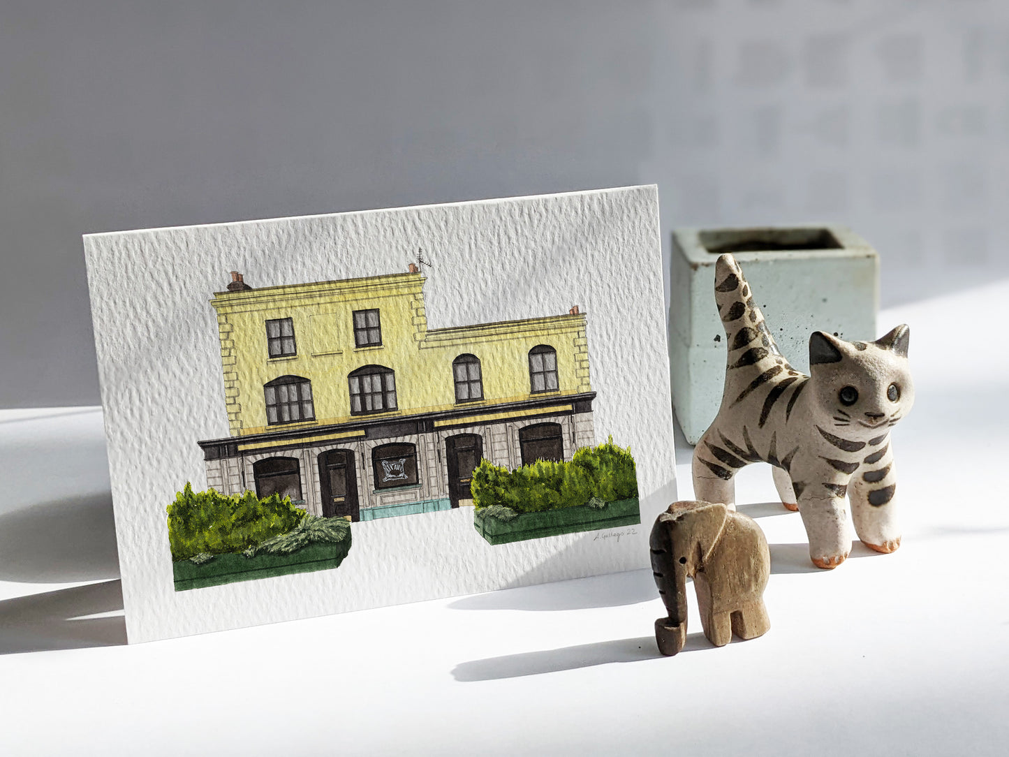 Camberwell - The Sun pub - Greeting card with envelope