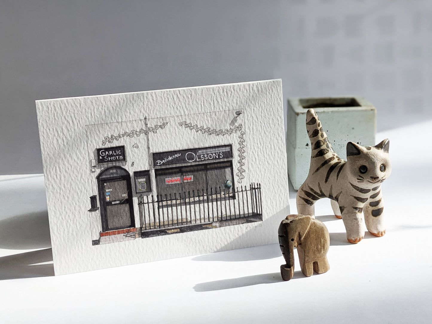 Soho - Garlic & Shots - Greeting card with envelope