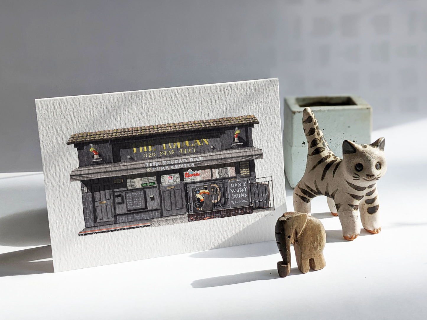 Soho - The Toucan - Greeting card with envelope