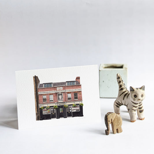 Borough - The Gladstone Arms - Greeting card with envelope