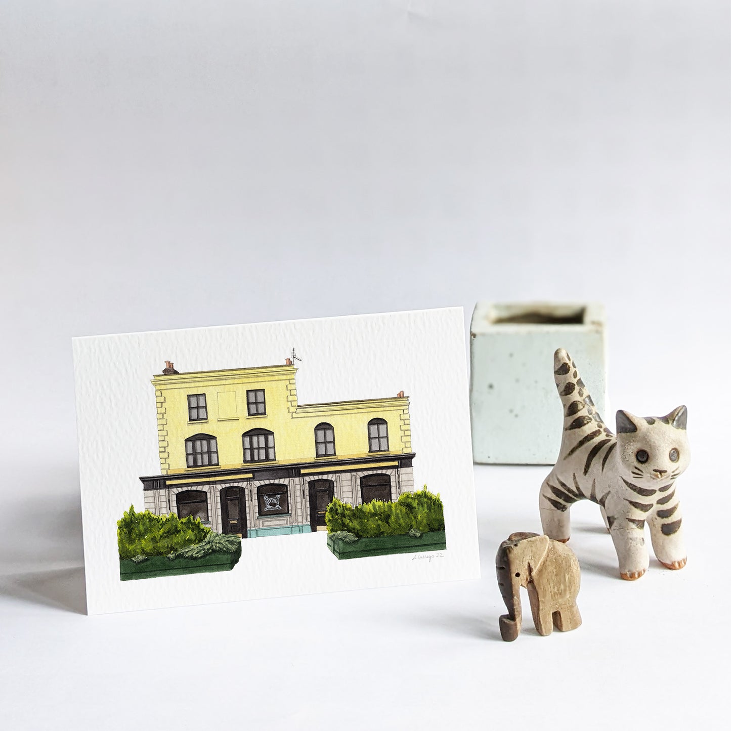 Camberwell - The Sun pub - Greeting card with envelope
