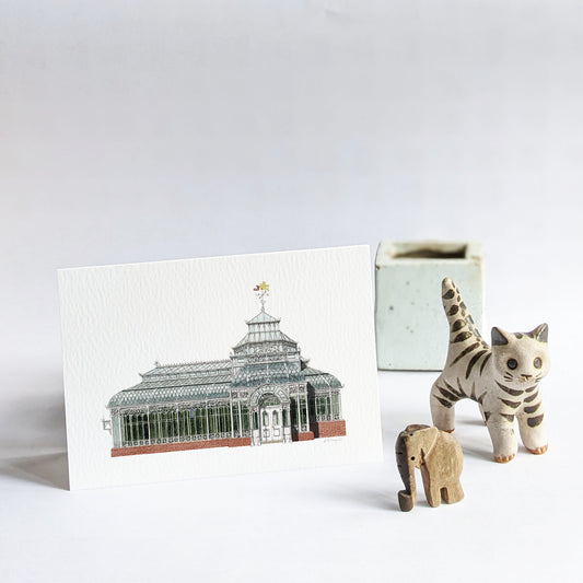 Forest Hill - The Conservatory at the Horniman Museum - Greeting card with envelope