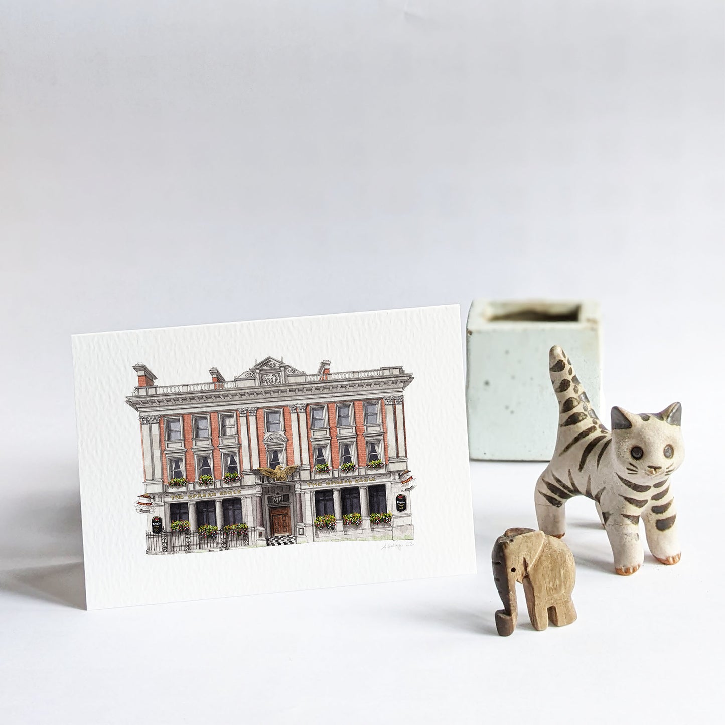 Croydon - Spread Eagle - Greeting card with envelope