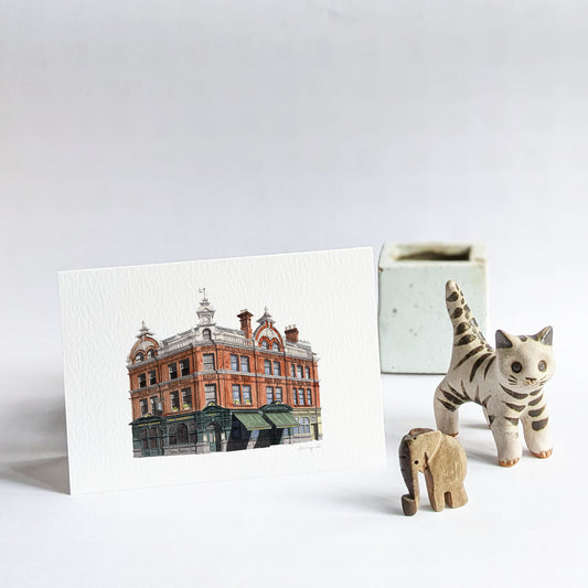 Clerkenwell - The Peasant pub - Greeting card with envelope