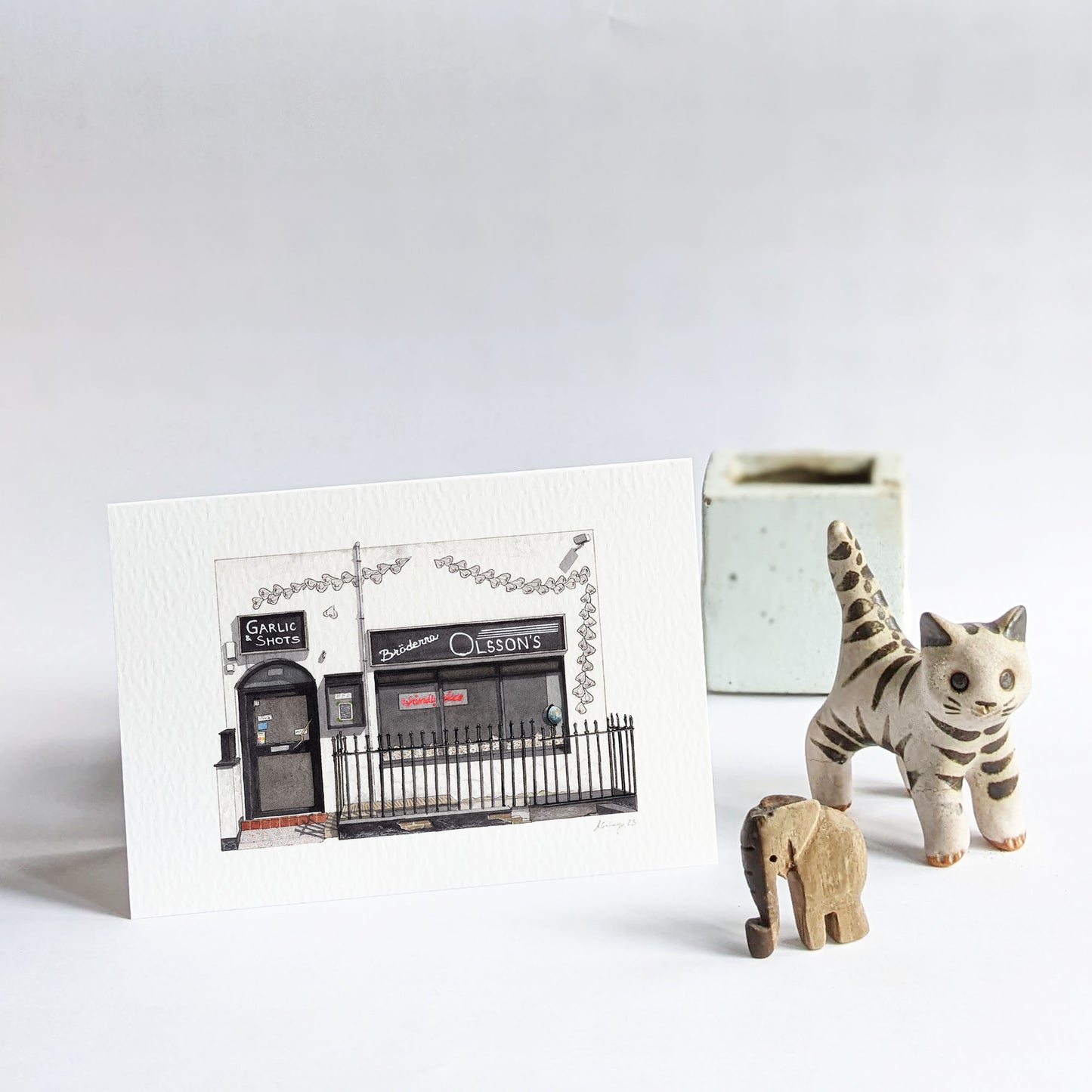 Soho - Garlic & Shots - Greeting card with envelope