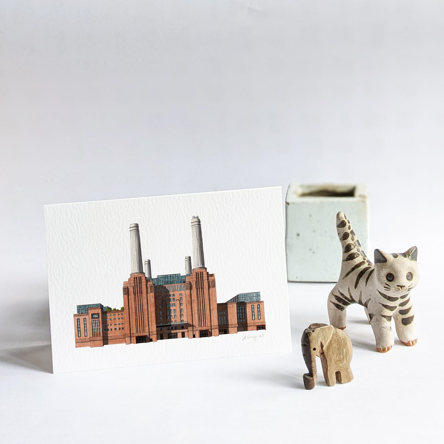 Battersea Power Station - Greeting card with envelope