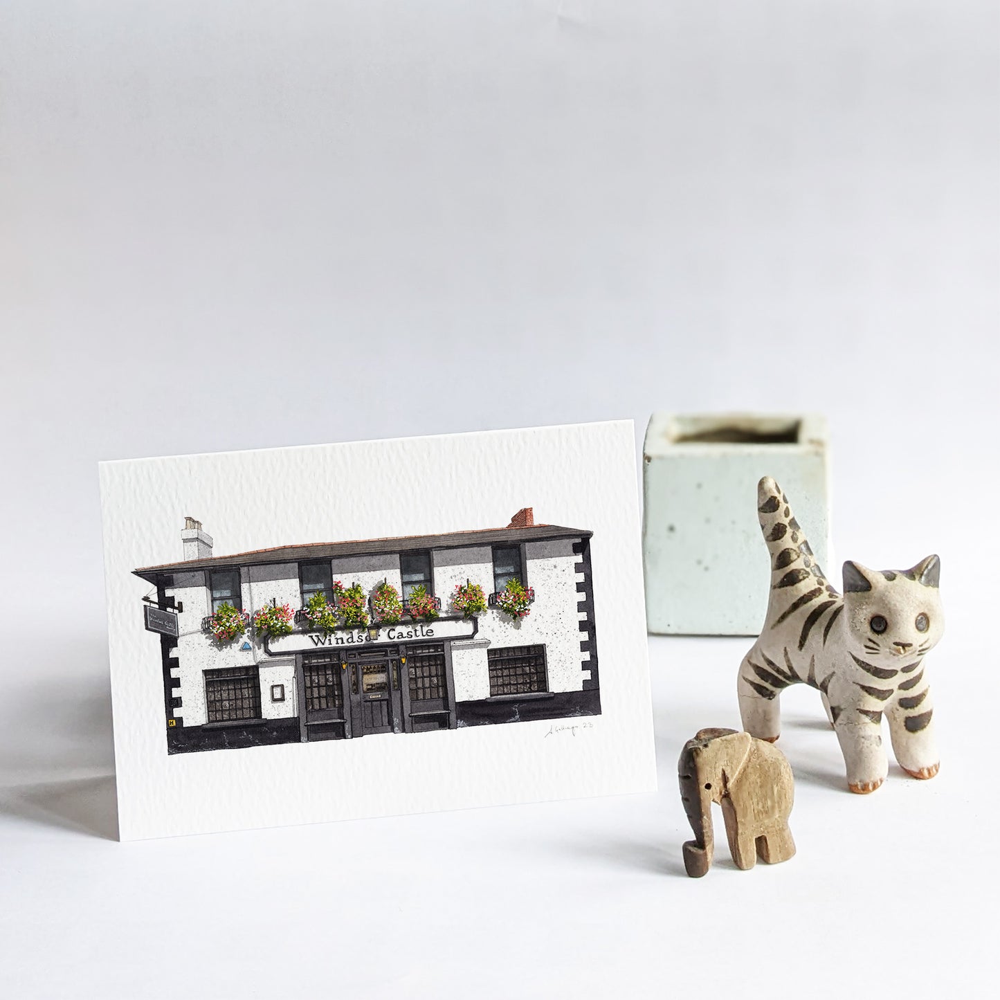 Notting Hill - The Windsor Castle - Greeting card with envelope