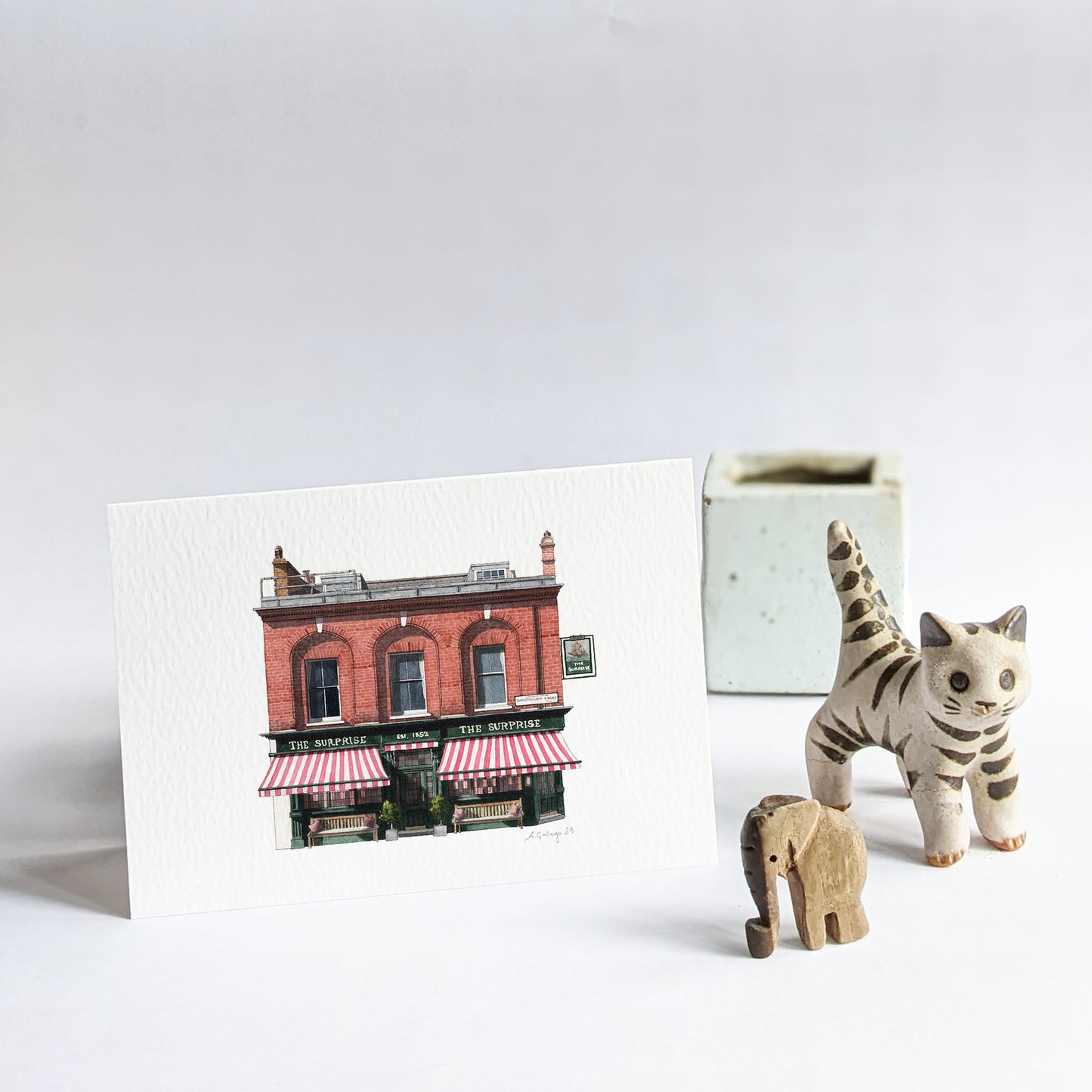 Chelsea - The Surprise pub - Greeting card with envelope