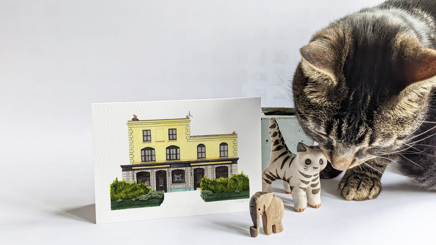 Camberwell - The Sun pub - Greeting card with envelope