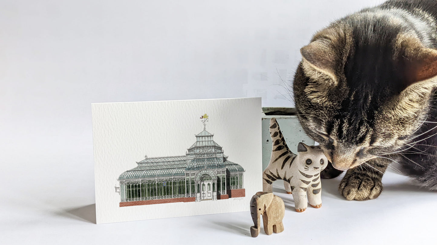 Forest Hill - The Conservatory at the Horniman Museum - Greeting card with envelope