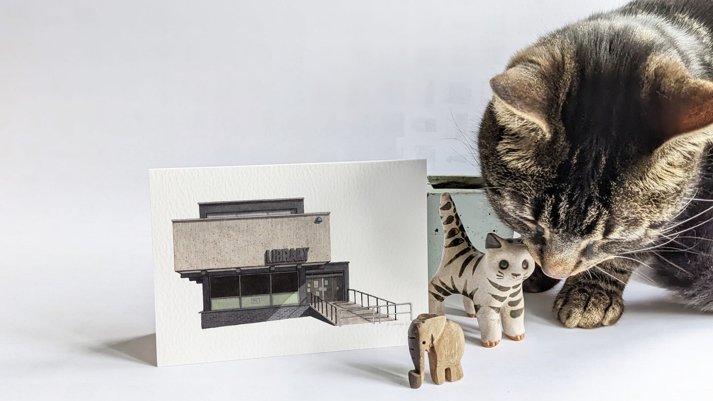 South Norwood - Library - Greeting card with envelope